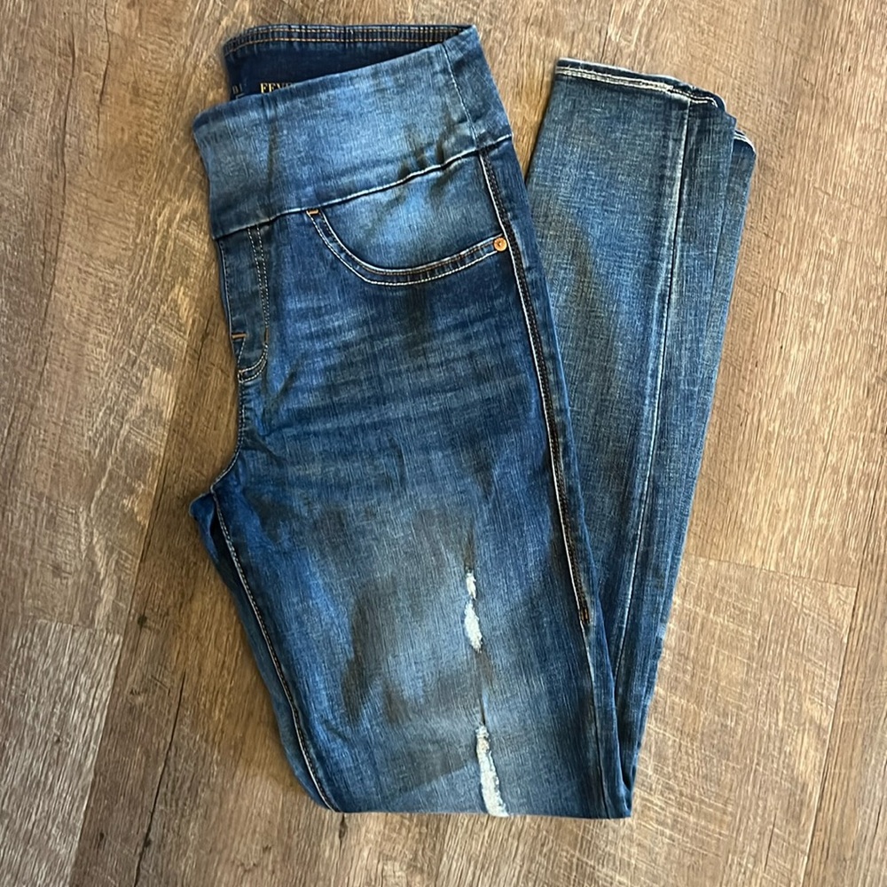 Rock & Republic Elastic Waste Pull On Jeans. Sz 8.